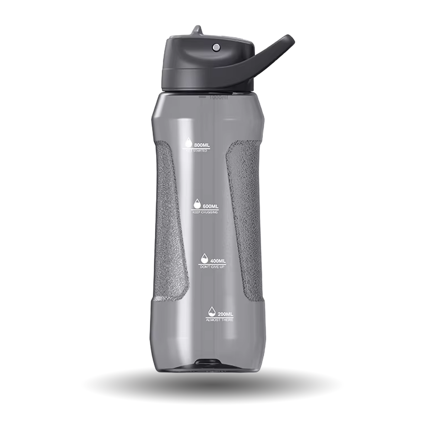 SLIDER Sport Grip School/Office Water Bottle - Black, 750 ml