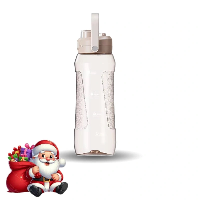 CLEARLOK Sport Grip School/Office Water Bottle - Peach, 1000 ml