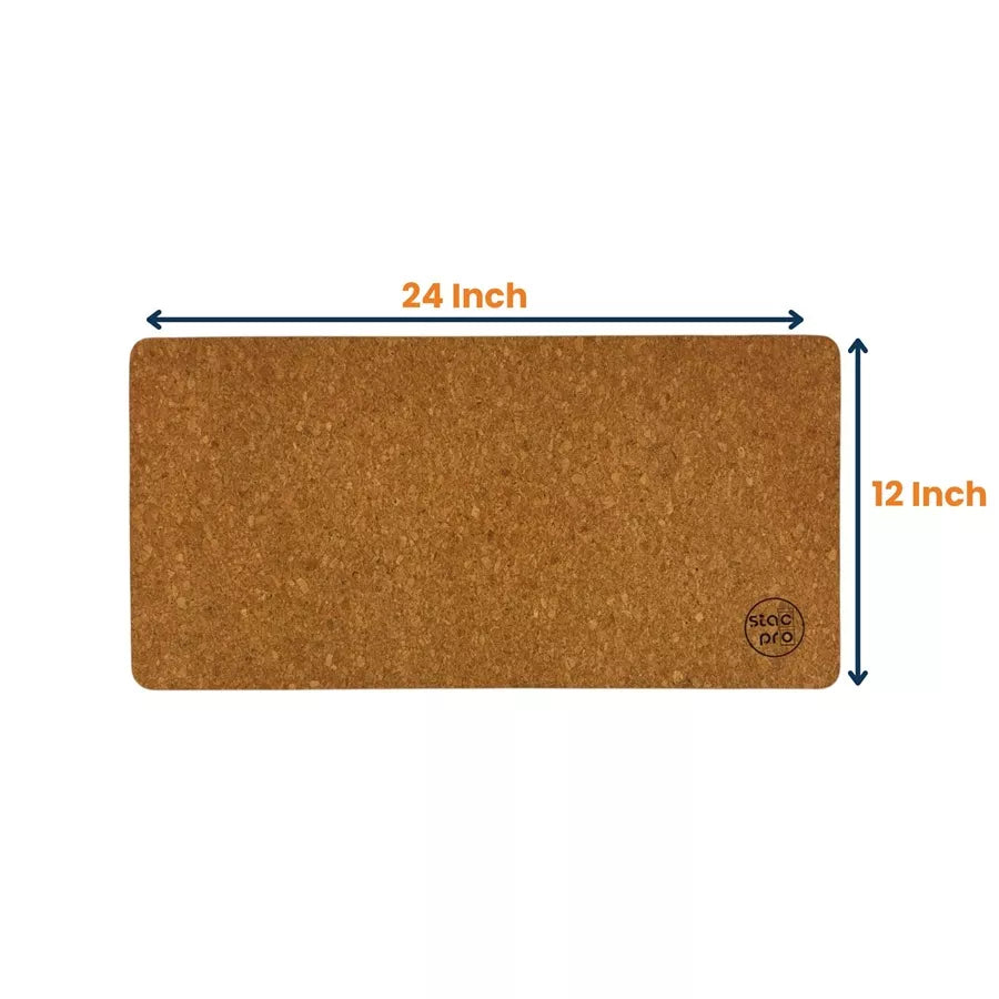 StacPro Natural Cork Laptop Mat | Eco-Friendly, Heat-Resistant, Sustainable Home & Office Accessory