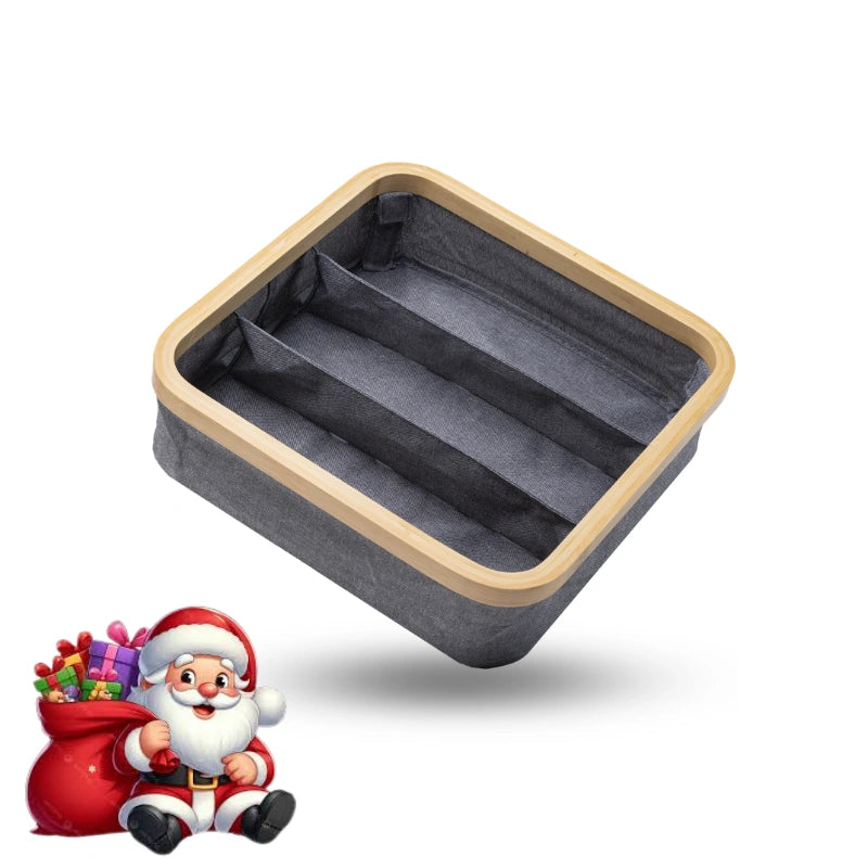 Foldable Wardrobe Organizer - 3-Compartment