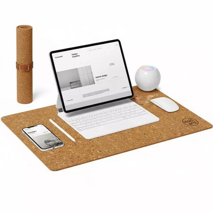 StacPro Natural Cork Laptop Mat | Eco-Friendly, Heat-Resistant, Sustainable Home & Office Accessory
