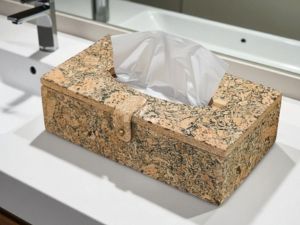 Cork Tissue Box Holder