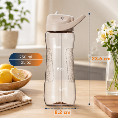 StacPro Tritan Water Bottle — 750ml | BPA-Free, Leakproof | Sports & Office Hydration Bottle