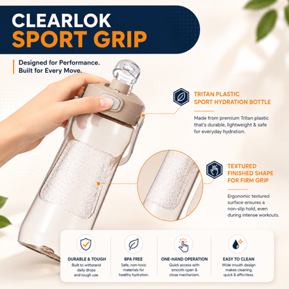 StacPro Tritan Water Bottle — 1000ml | BPA-Free, Leakproof | Sports & Office Hydration Bottle