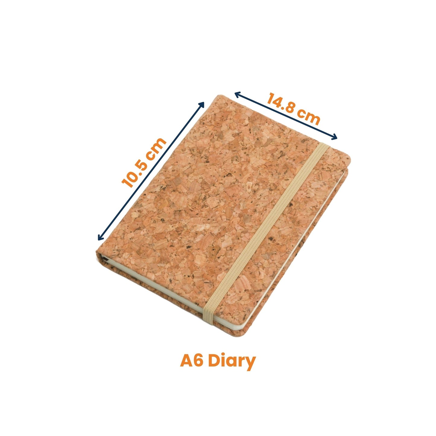 Cork Fabric Diary - A6