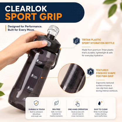 StacPro Tritan Water Bottle — 1000ml | BPA-Free, Leakproof | Sports & Office Hydration Bottle