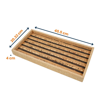 Cork Rectangular Serving Tray