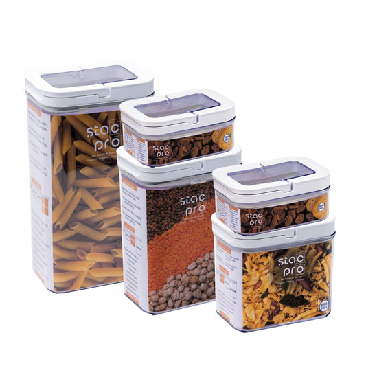 Fliplok Container Bundle (5 pcs) - 2pc-700ml, 1pc-1700ml, 1pc-2700ml, 1pc-3600ml