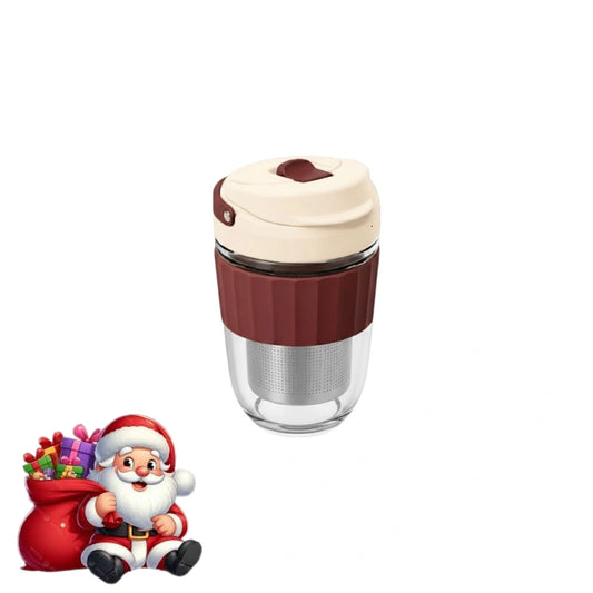 SUPERB Coffee Tumbler with Stainer - 360 ml, Brownie Cake