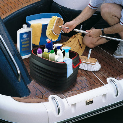 Heavy-Duty Collapsible Pop-up Utility Bin with Lids and Grip Handles