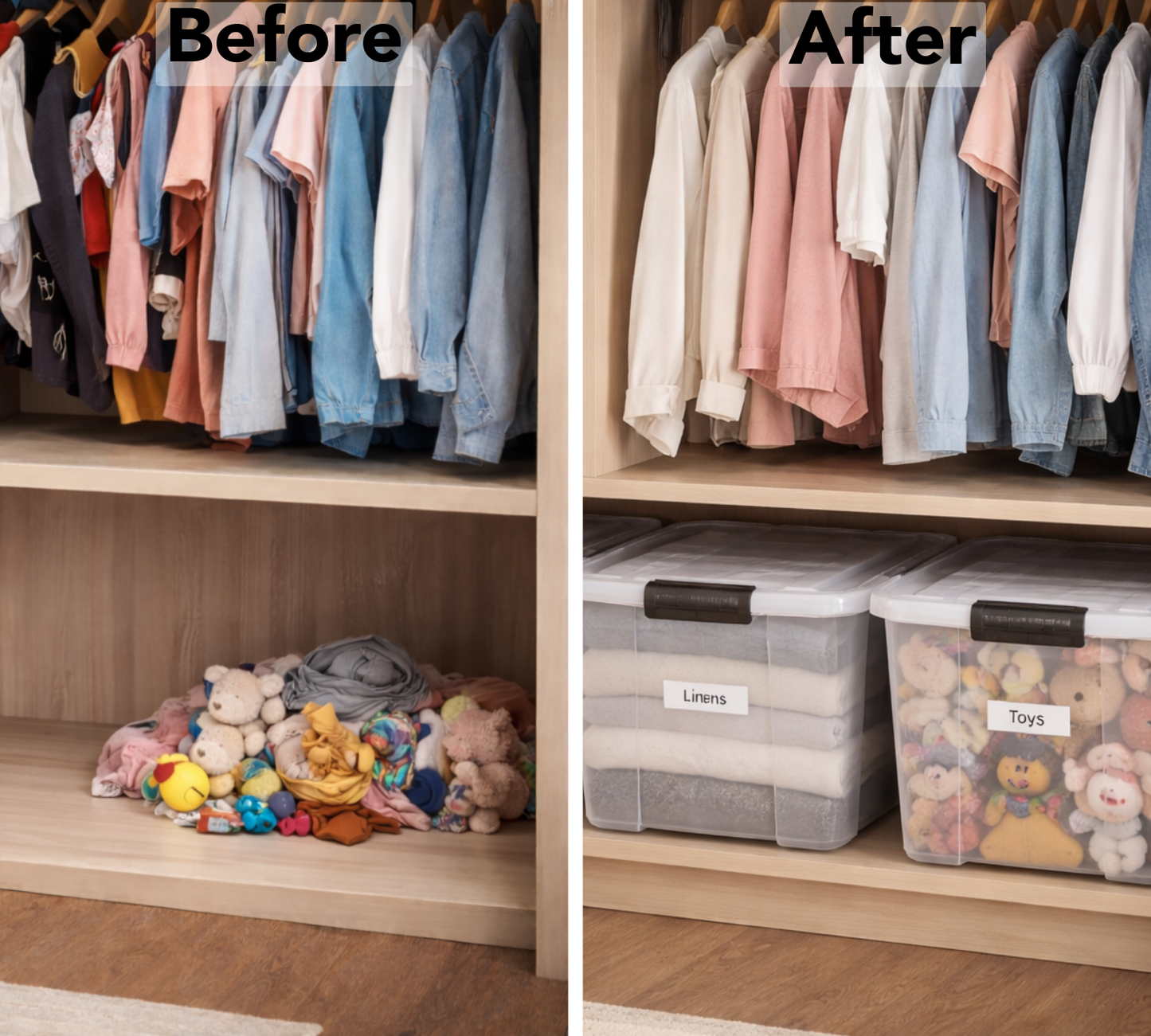 Large Storage Box with Wheels / Large Organiser Boxes