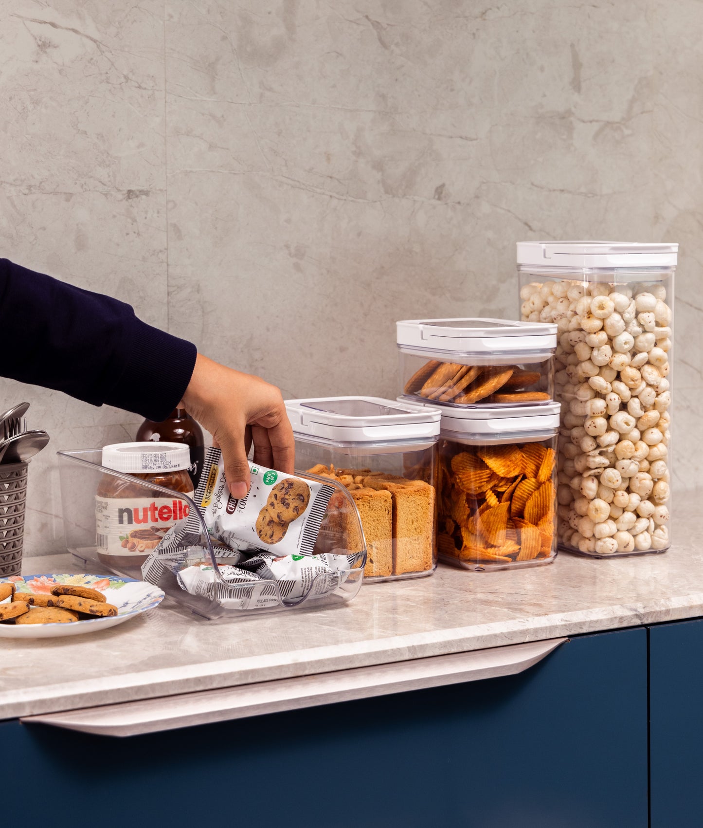Airtight Kitchen Containers with lock - Modular Food Containers