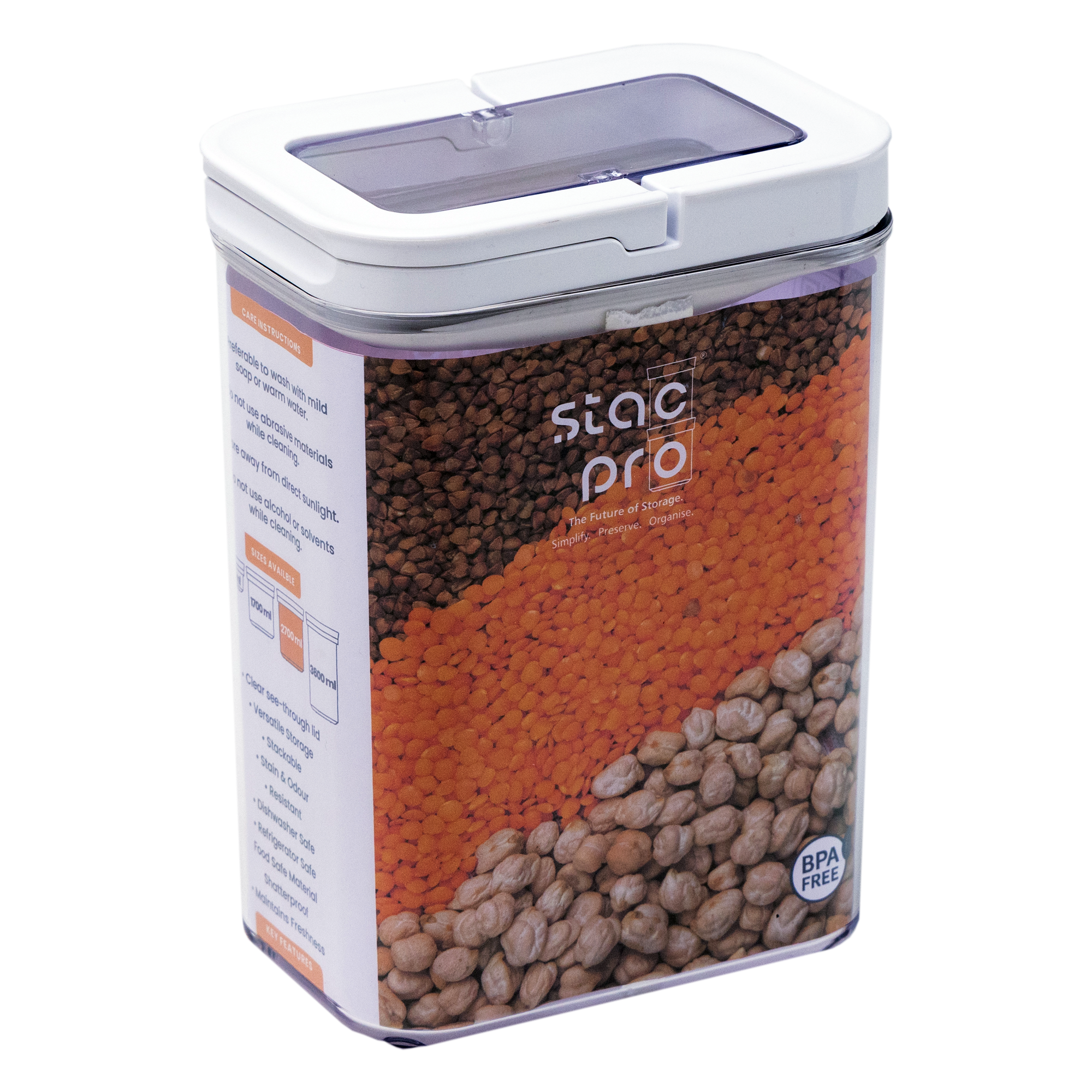 Extra Large Fliplok Container 2700ml – StacPro