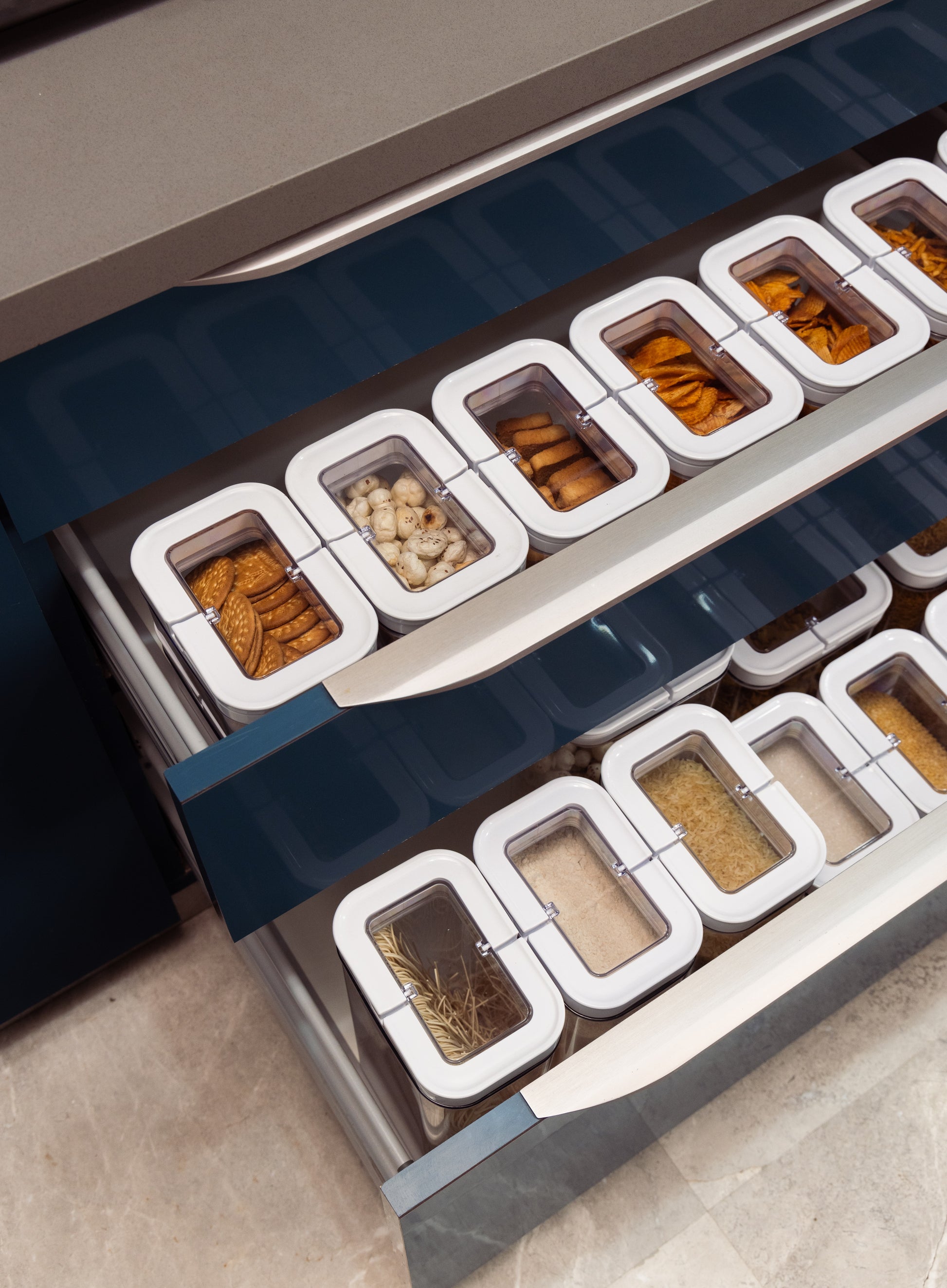 Airtight Kitchen Containers with lock - Modular Food Containers