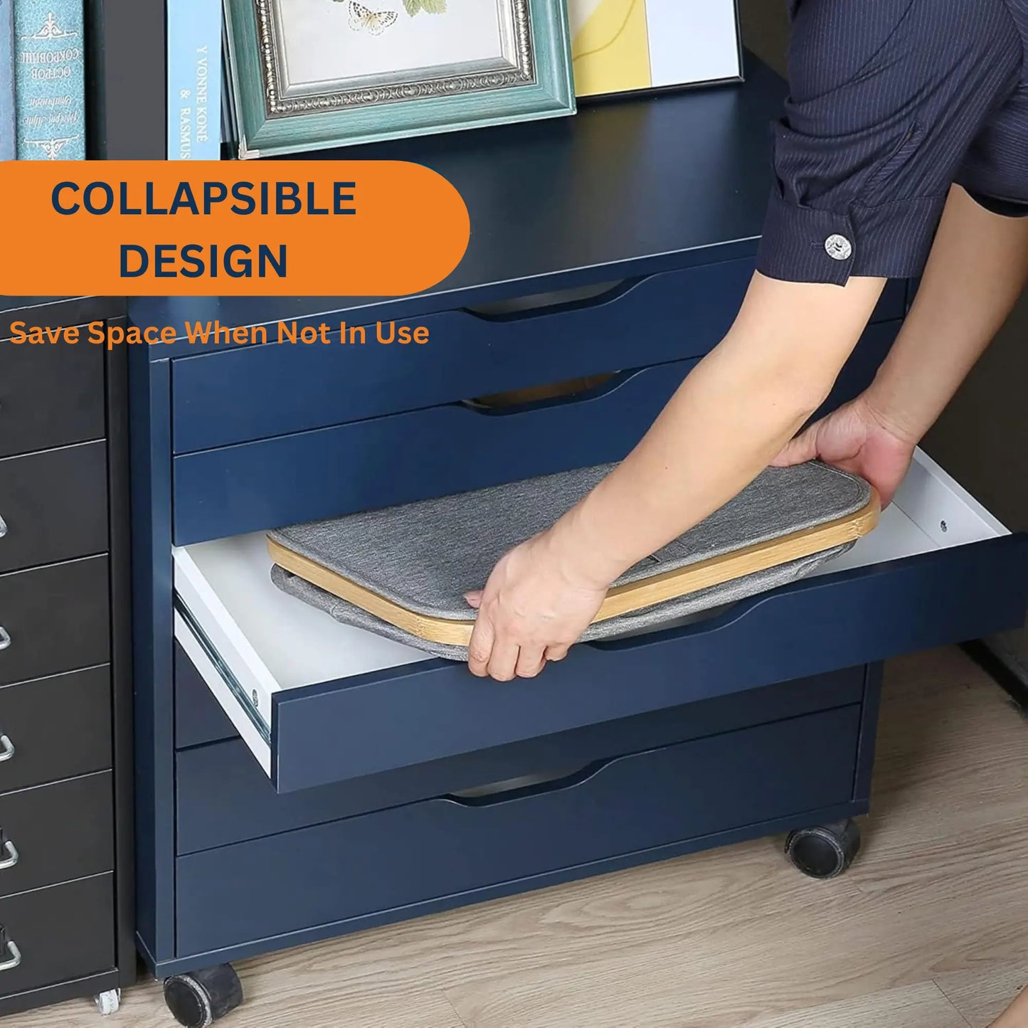 Foldable Wardrobe Organizer - 3-Compartment