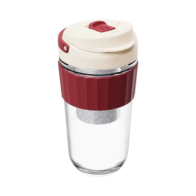 Coffee Tumbler with Strainer / Travel Coffee Mug with Strainer
