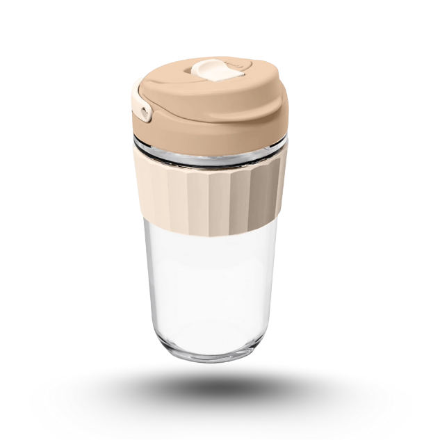 Coffee Tumbler with Strainer / Travel Coffee Mug with Strainer