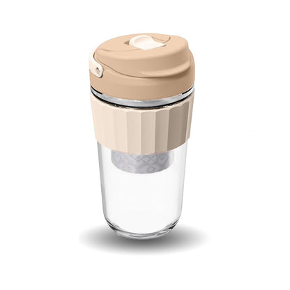 Coffee Tumbler with Strainer / Travel Coffee Mug with Strainer