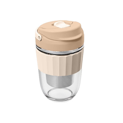 Coffee Tumbler with Strainer / Travel Coffee Mug with Strainer