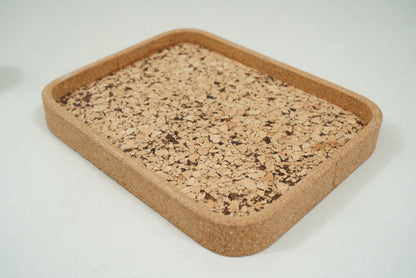 Cork Rectangular Round Edges Serving Tray