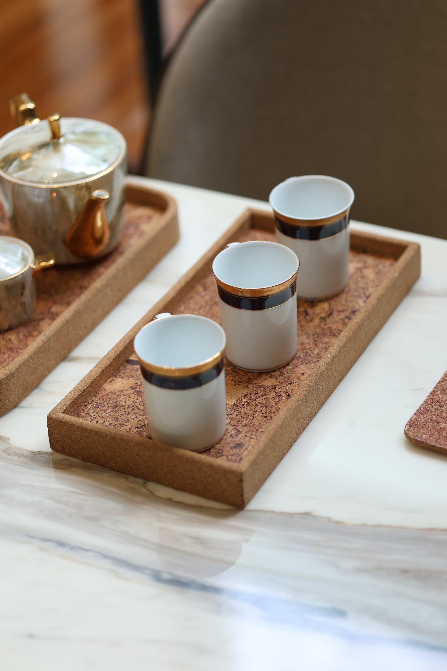 Cork Rectangular Serving Tray