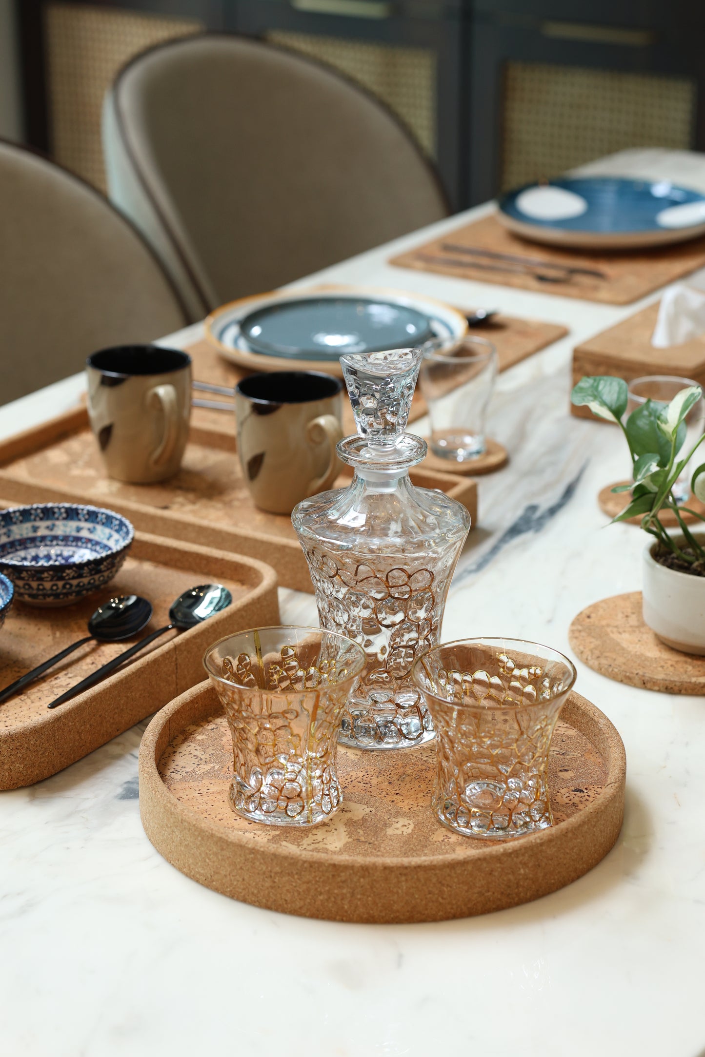 Cork Circular Serving Tray