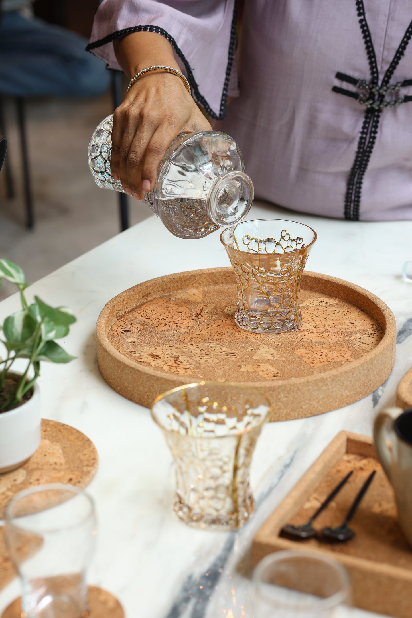 Cork Circular Serving Tray