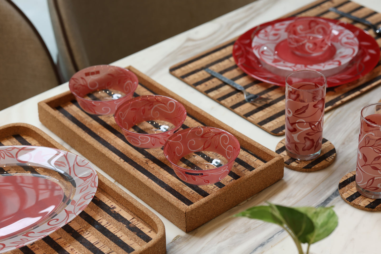 Cork Rectangular Serving Tray