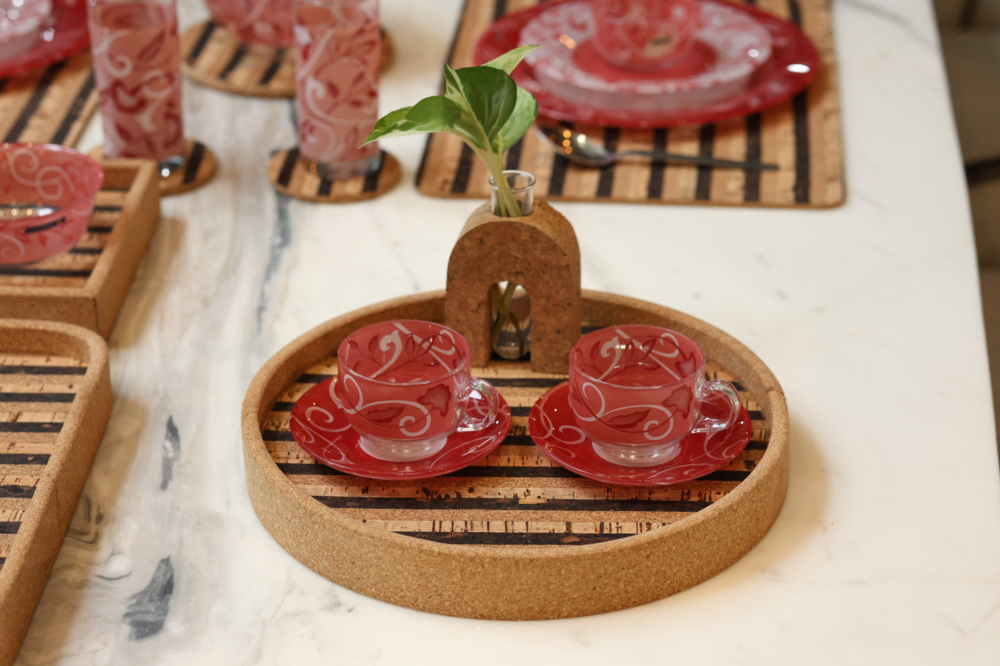 Cork Circular Serving Tray