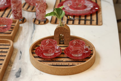 Cork Circular Serving Tray