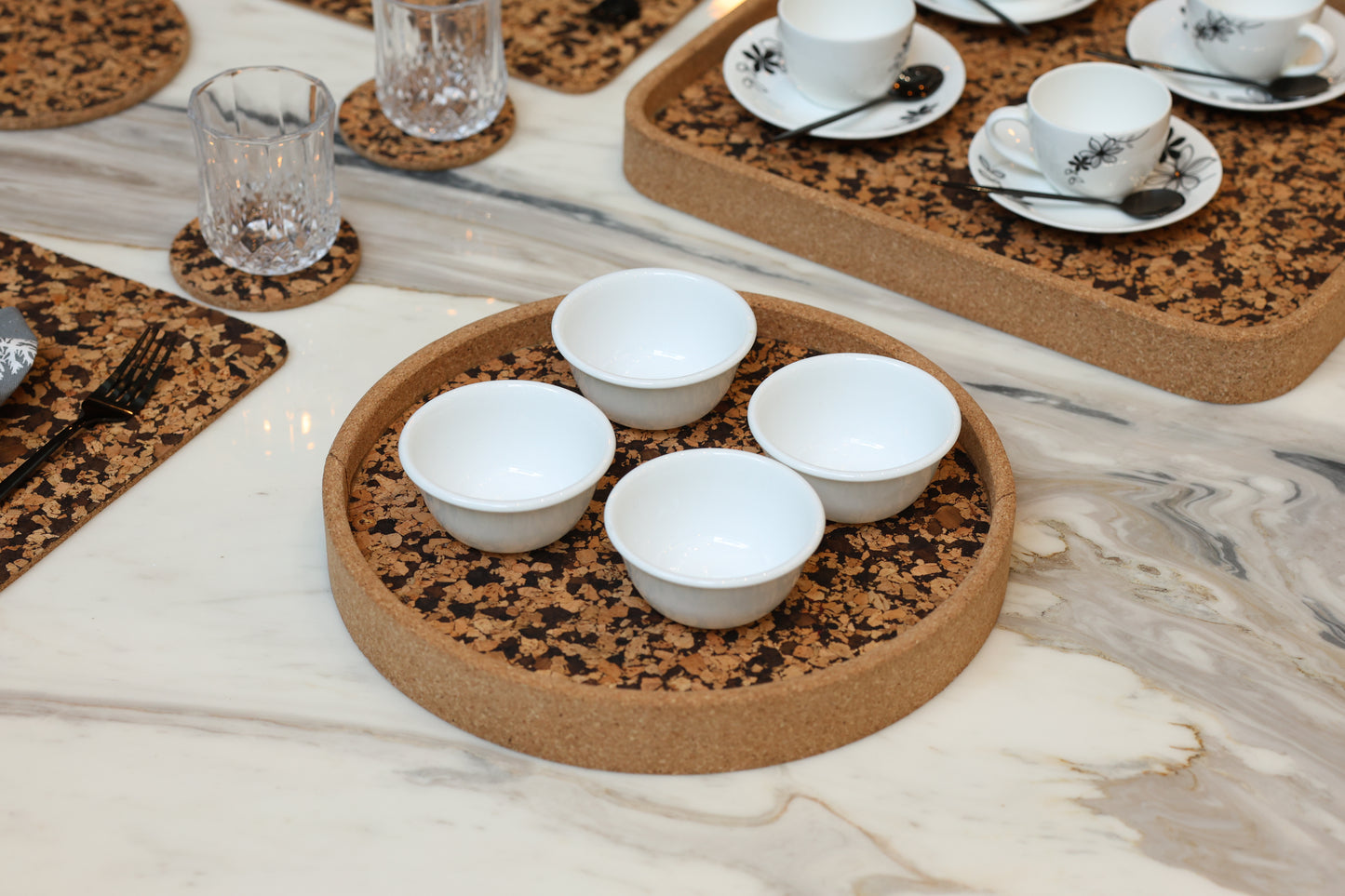 Cork Circular Serving Tray