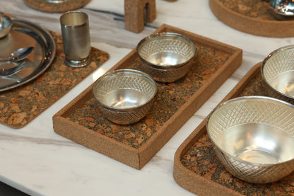 Cork Rectangular Serving Tray