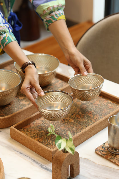 Cork Rectangular Serving Tray