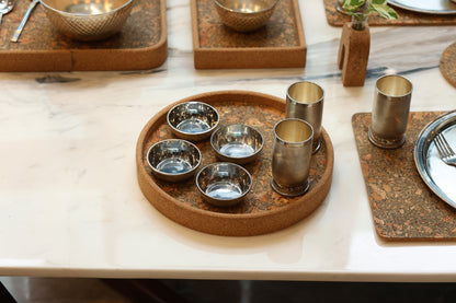 Cork Circular Serving Tray