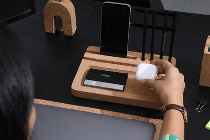 Cork Desk Organiser includng Pen Holder