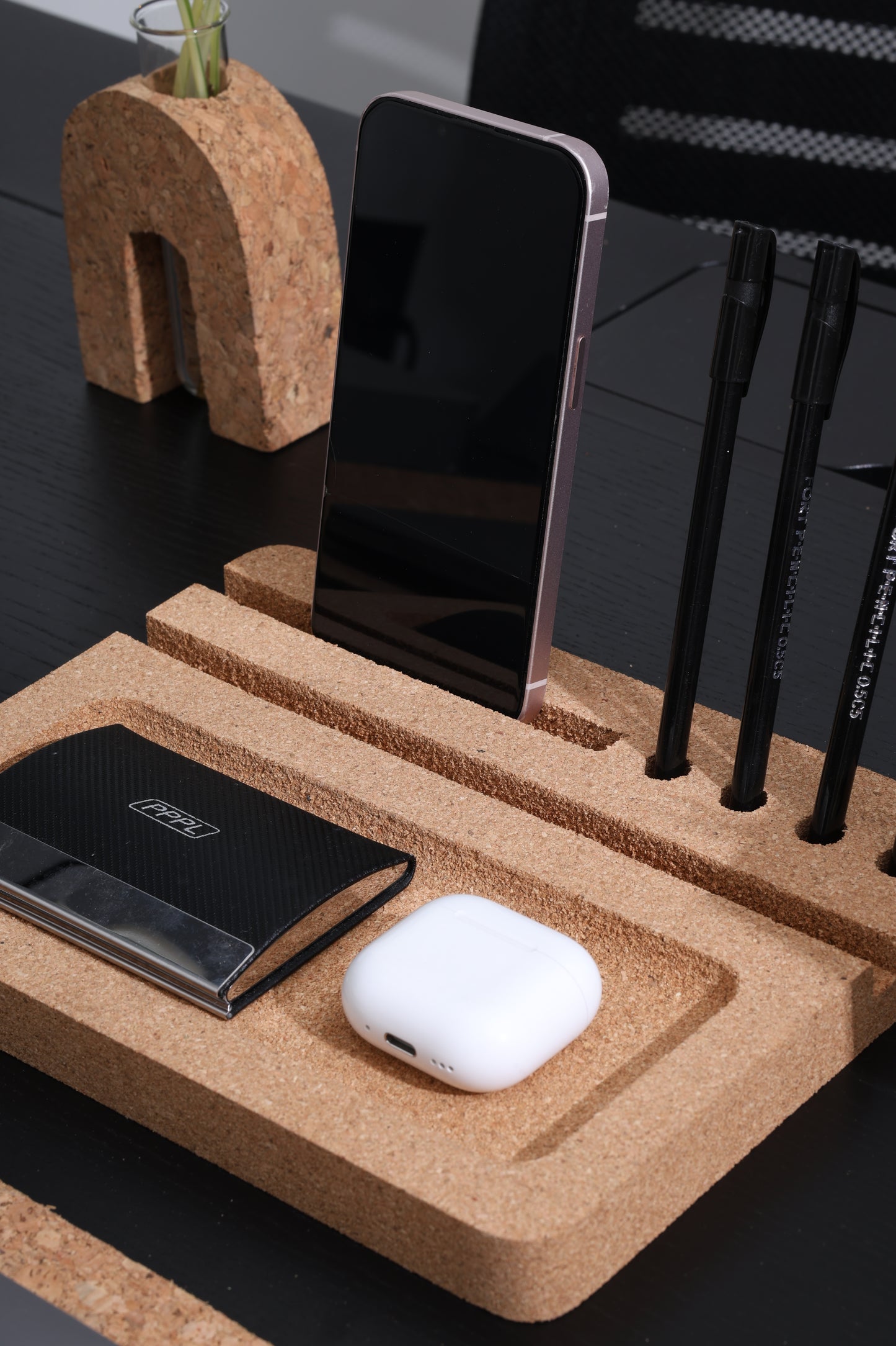 Cork Desk Organiser includng Pen Holder