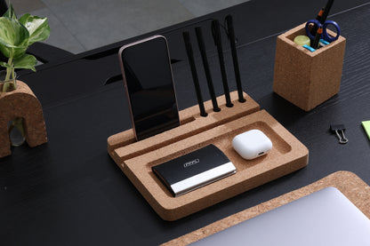 Cork Desk Organiser includng Pen Holder