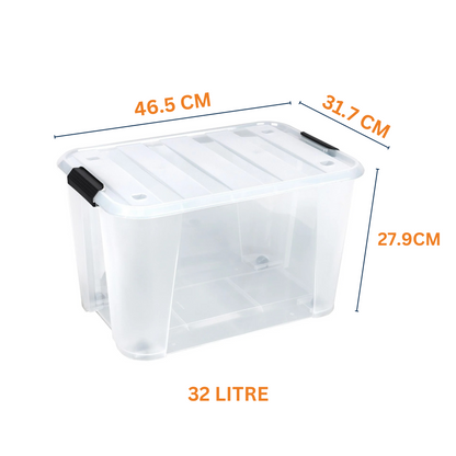 Large Storage Box with Wheels / Large Organiser Boxes