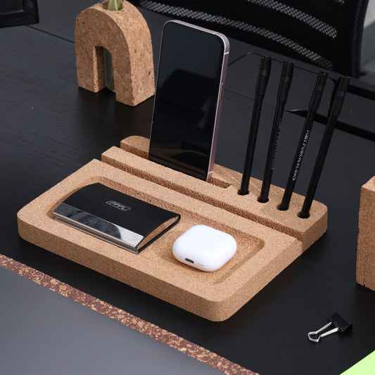 Cork Desk Organiser includng Pen Holder