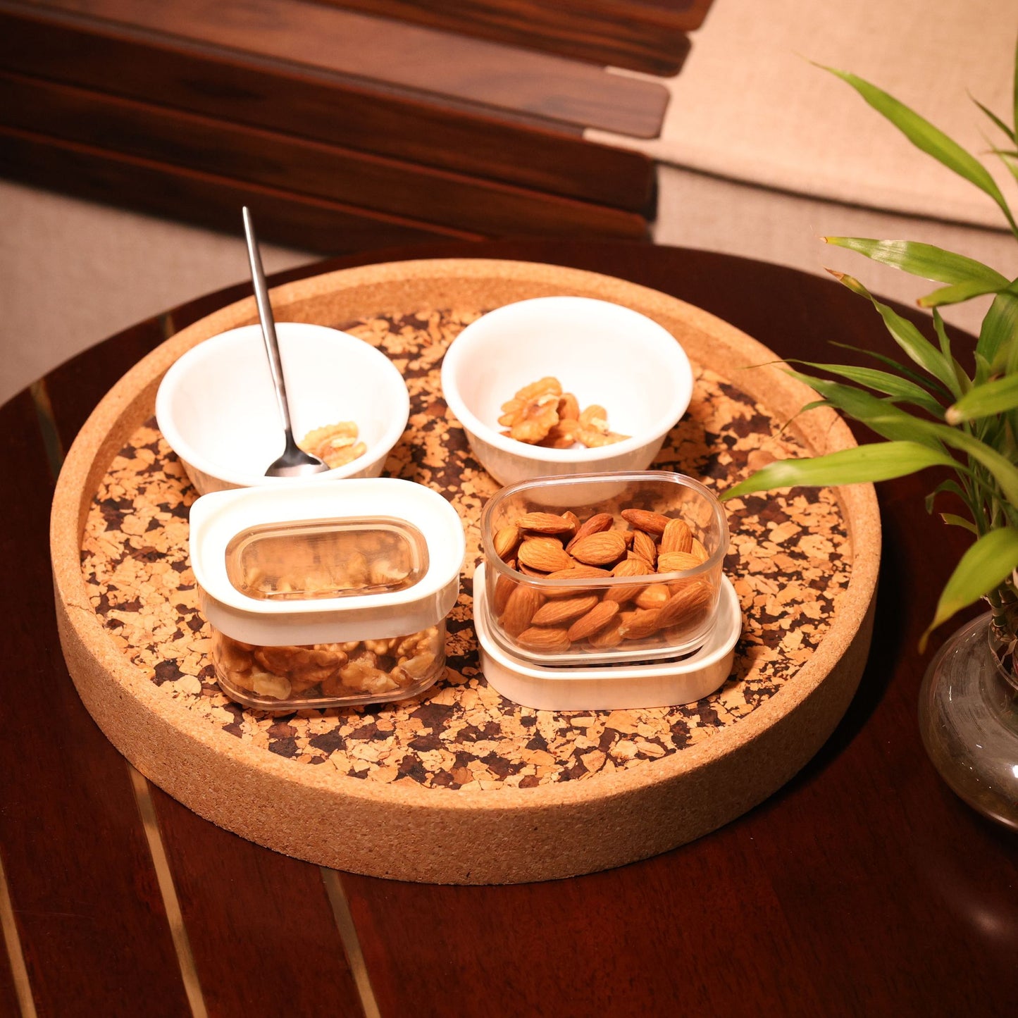 Cork Circular Serving Tray