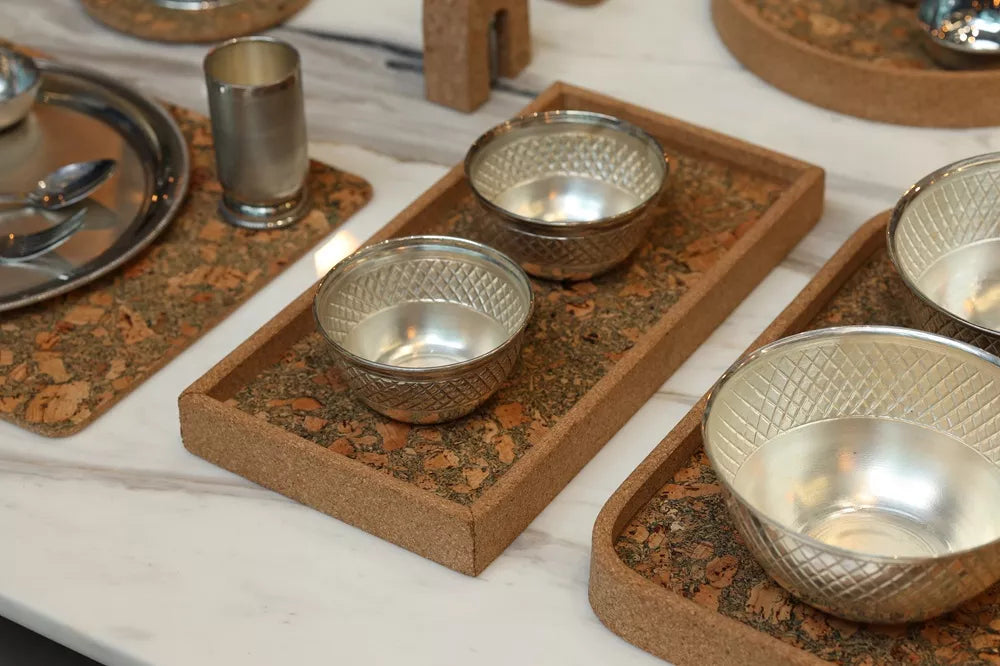 Cork Rectangular Serving Tray
