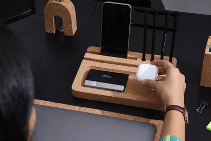Cork Desk Organiser includng Pen Holder