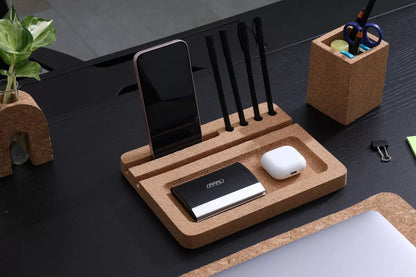 Cork Desk Organiser includng Pen Holder