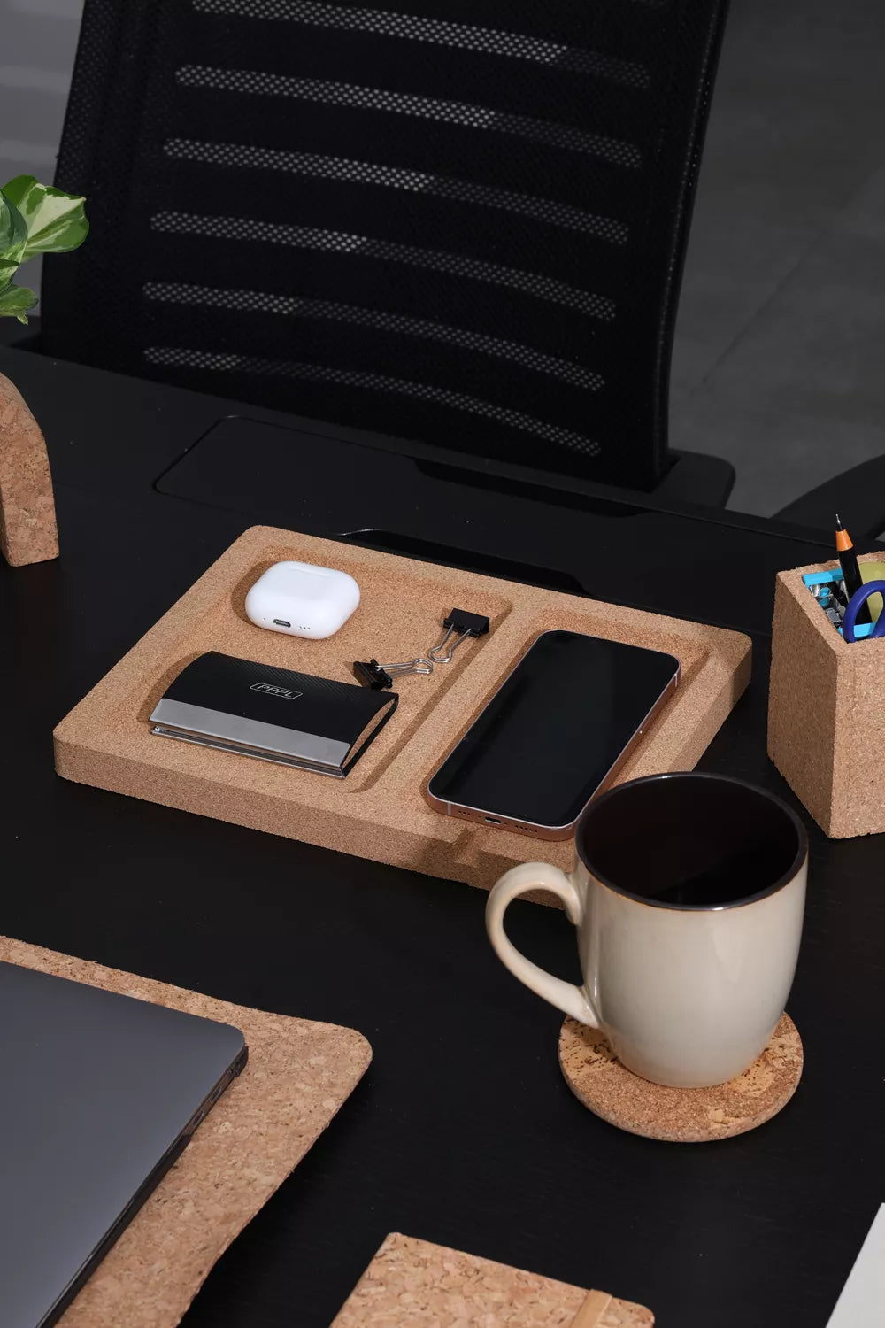 Cork Desk Organiser