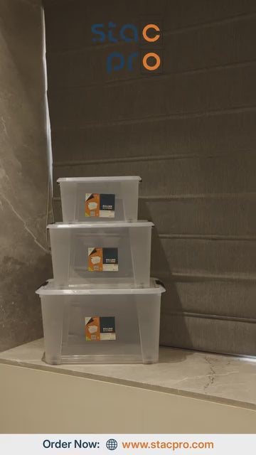 Large Storage Box with Wheels / Large Organiser Boxes