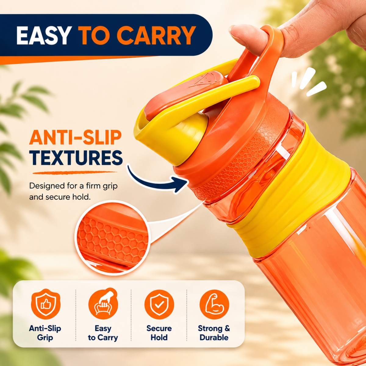 StacPro Tritan Water Bottle — 450ml | BPA-Free, Leakproof | Sports & School Hydration Bottle