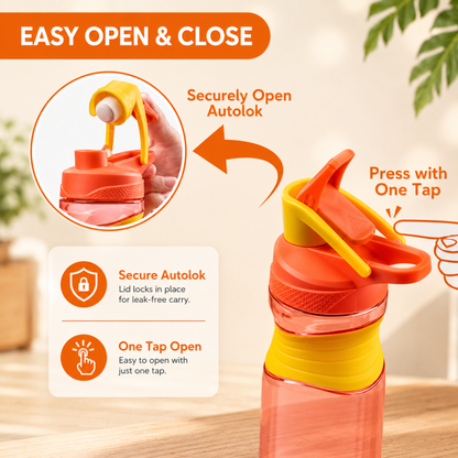 StacPro Tritan Water Bottle — 450ml | BPA-Free, Leakproof | Sports & School Hydration Bottle